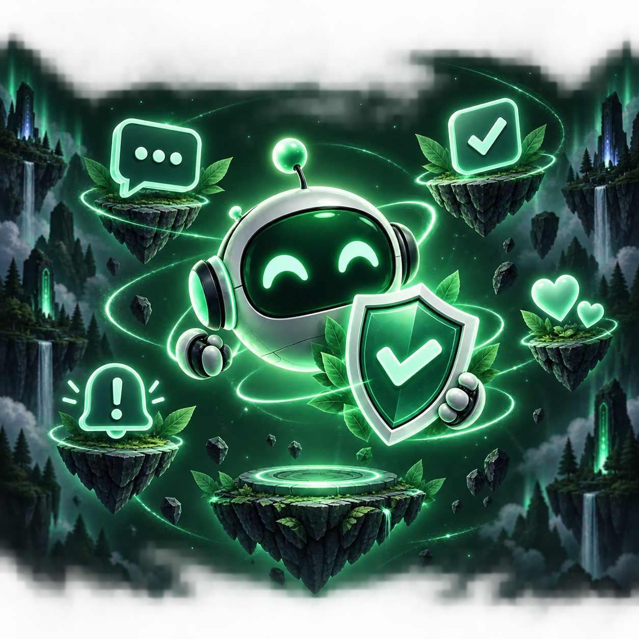 Illustration de Bobby, bot Discord de modération communautaire avec un bouclier vert